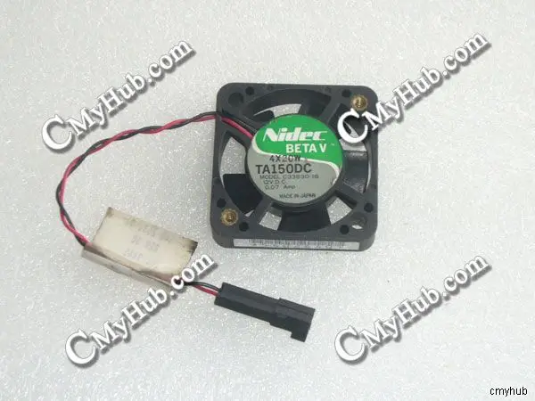 For Nidec TA150DC C33830-16 DC12V 0.07A 4010 4CM 40MM 40X40X10MM 2pin Cooling Fan TA150DC C33830-16