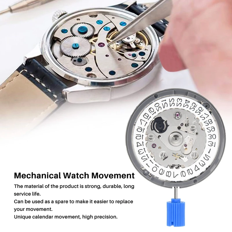 

A53Q-NH35 Movement Day Date Set High Accuracy Automatic Mechanical Watch Wrist With Movement Watch Steel Stem