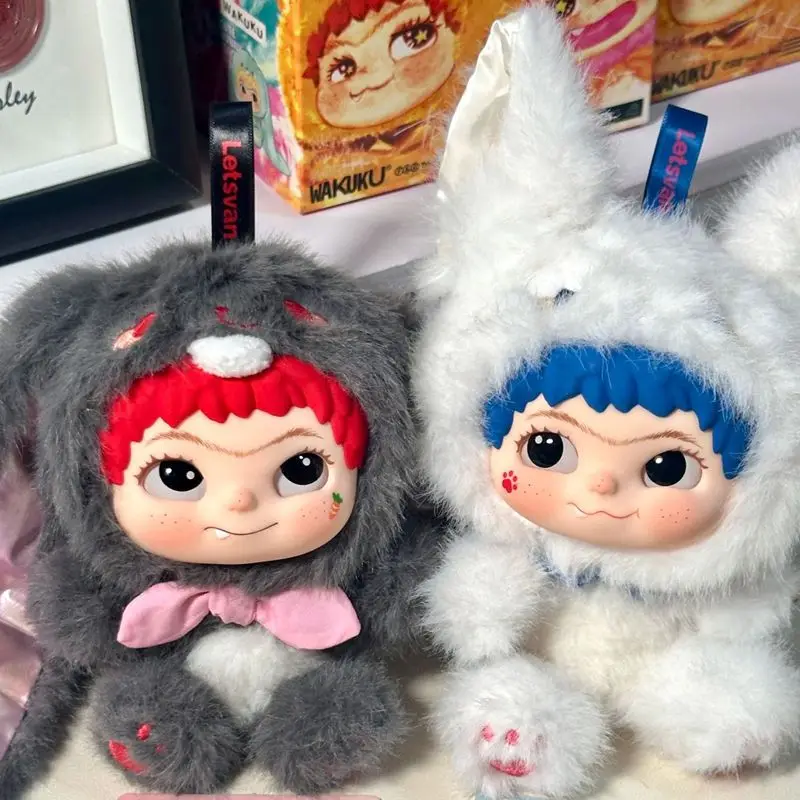 متوفر في المخزون Wakuku صندوق أعمى Wakuku V2 الثعلب أرنب خدعة مذكرات قلادة هدايا عيد الميلاد شخصيات كرتونية المرآب عدة ألعاب أطفال الدمى