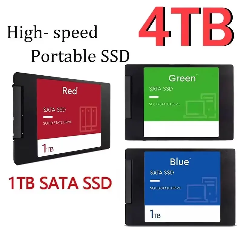4TB Solid State Disk Portable SSD Hard Drive 2 to 2.5 Inch Sata III 1TB 2TB for Portable Computer Micro Desktop