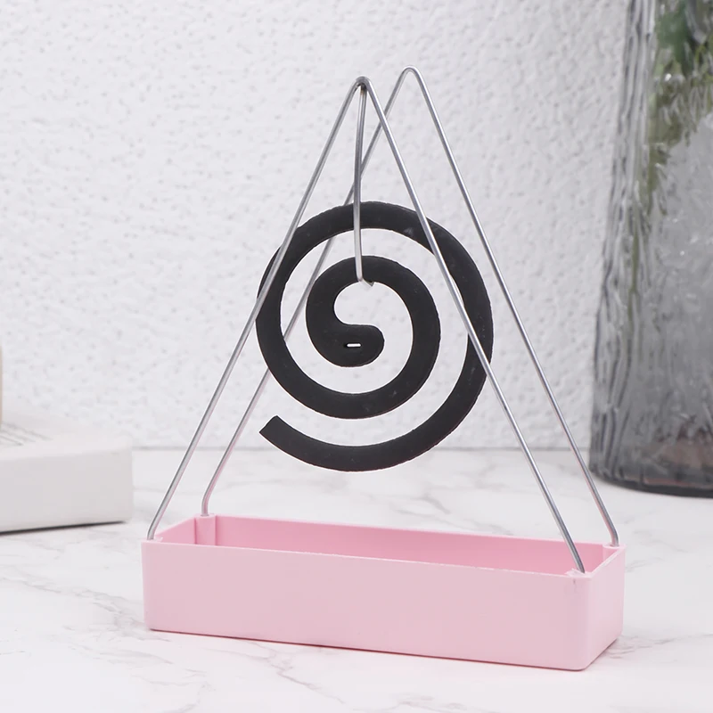 Iron Mosquito Coil Holder Incense Holders Coil Incense Burner Frame Modern Repellent Incense Rack For Household Bedroom Patio