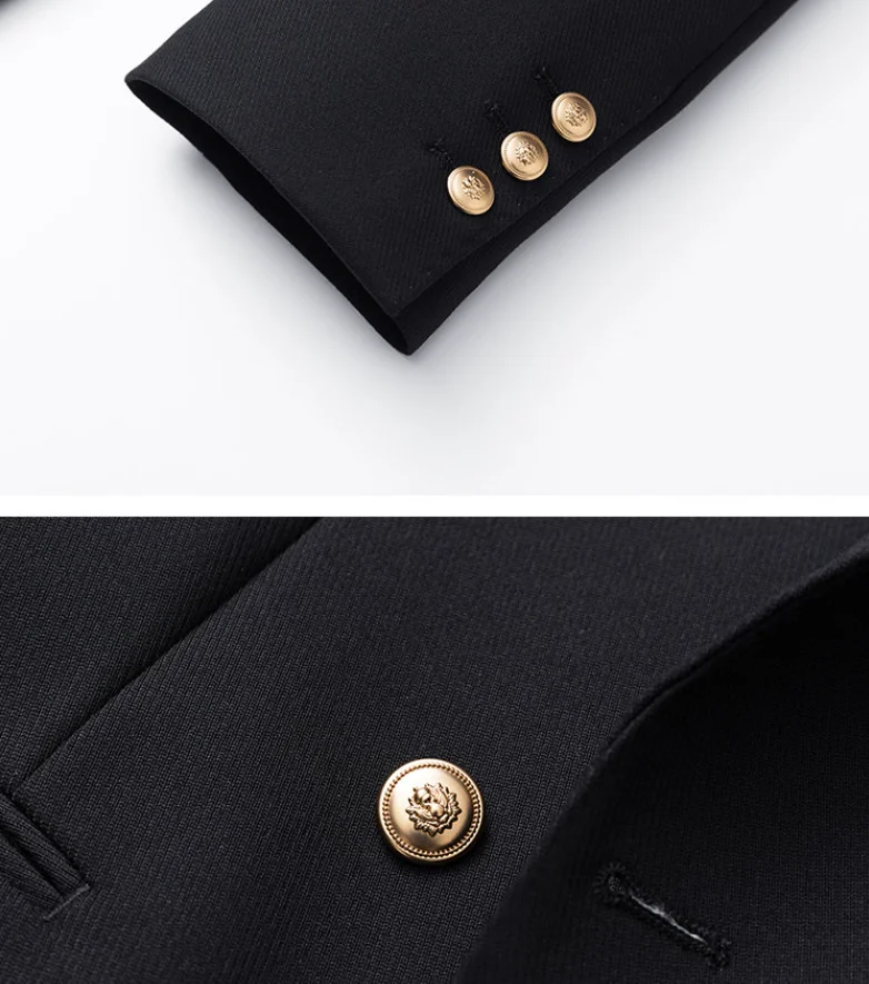 Luxury Man Clothing Blaser Masculino 5XL Yamamoto Style Gold Metal Buckle Designer Cool Black Loose Hip Hop Mens Suit Jackets