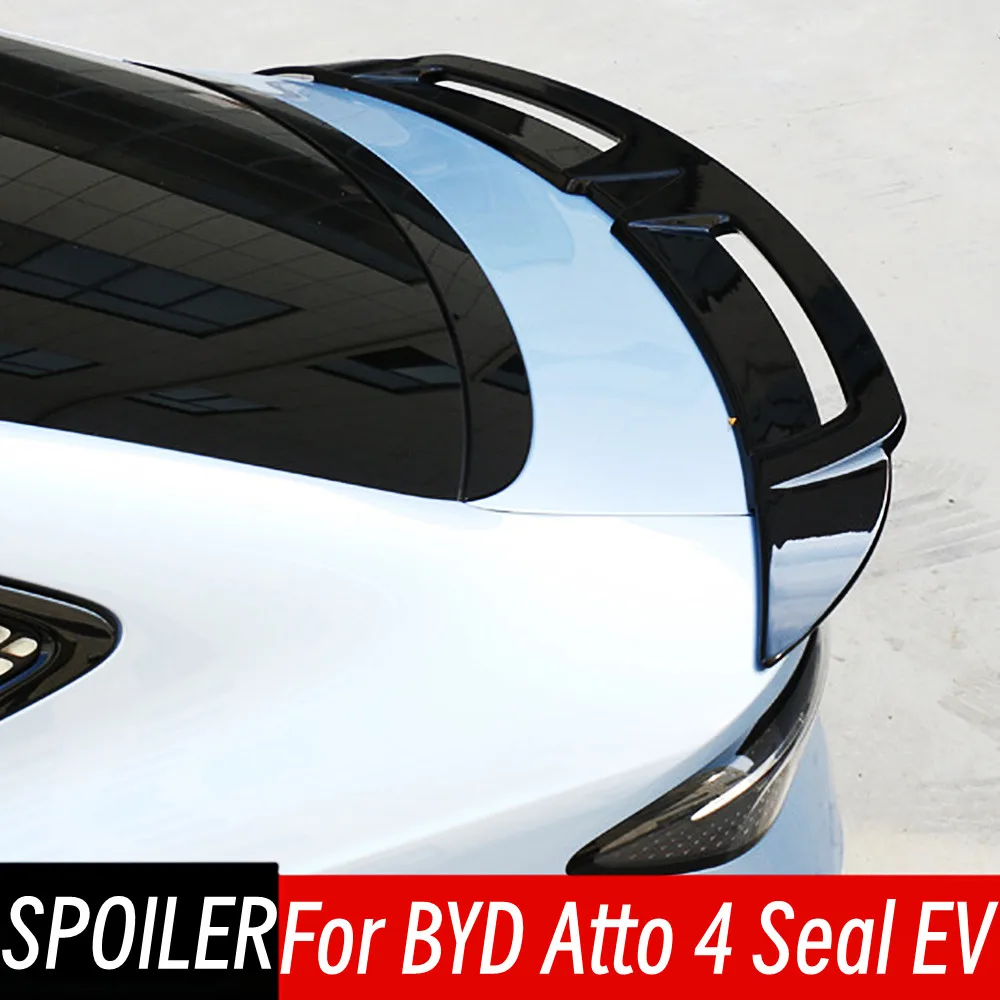 

For BYD Atto 4 Seal EV 2022 2023 Bodykit Car Rear Trunk Lid Boot Ducktail Lip Spoiler Wings ABS Exterior Tuning Accessorie Part