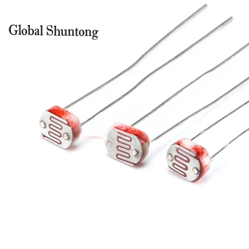 20PCS 5506 5516 5528 5537 5539 5549 5mm Photoresistor Light-dependent Resistor LDR Light Detection Switch Sensor