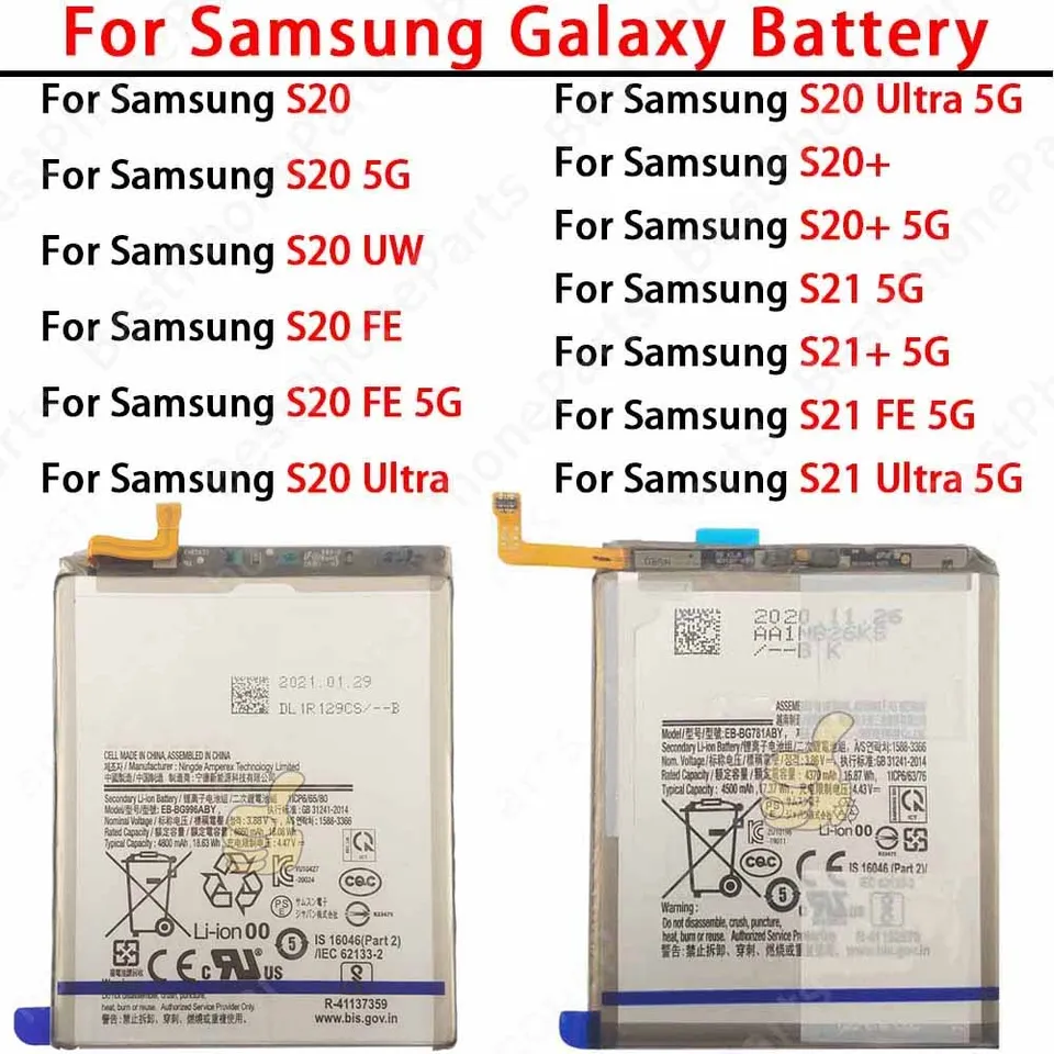 Phone Battery For Samsung Galaxy S20 S20+ S21 S21+ UW FE Ultra 5G