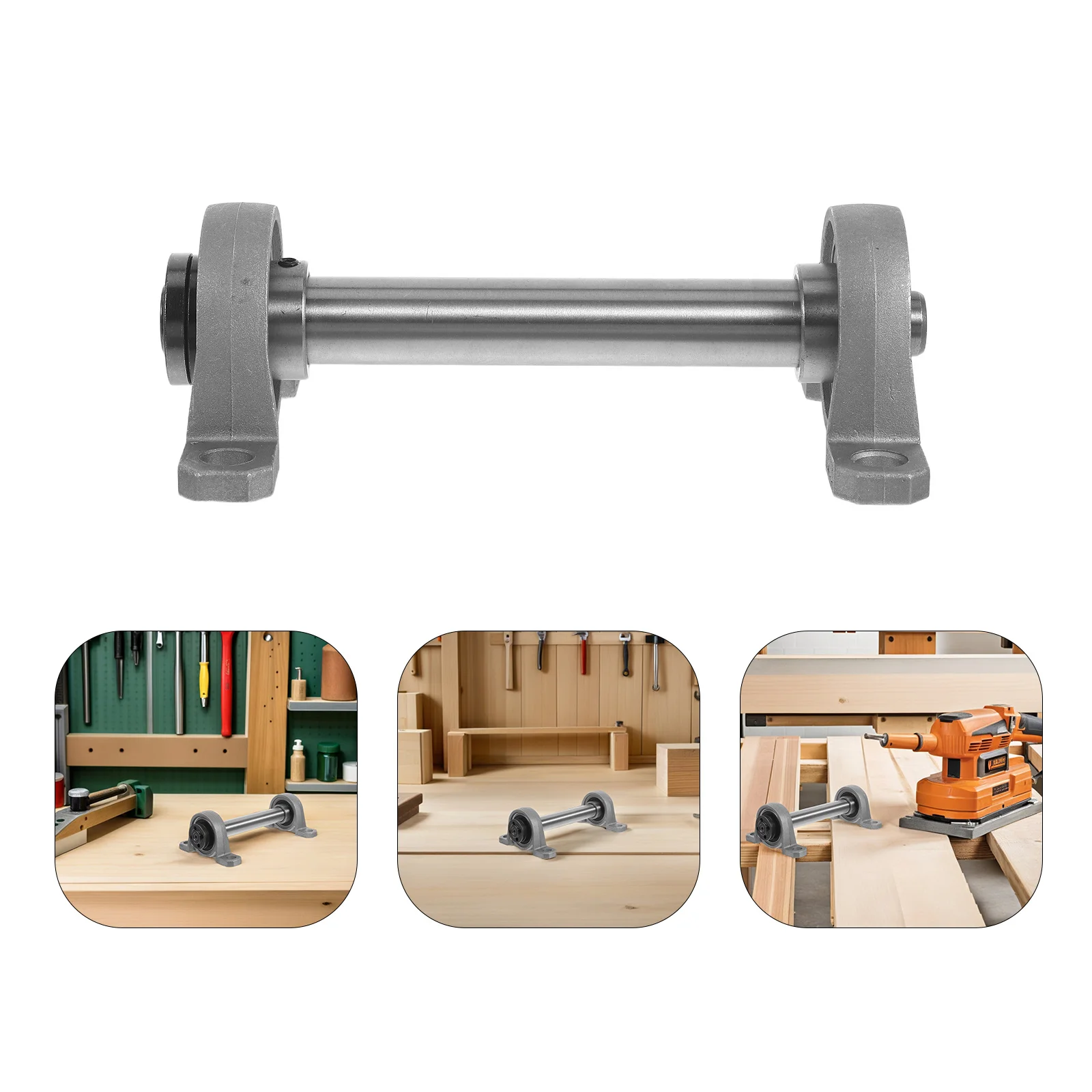 

1Set Woodworking Table Saw Spindle Fixture Assembly Spindle Bearing Seat For Diy Woodworking Compatible With Rotary Lathe Drill