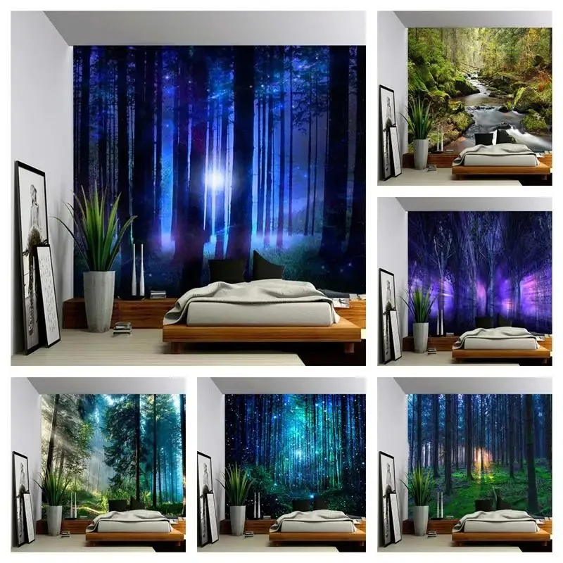 Mystical Forest Tapestry Office Living Room Decoration Home Wall Tapestry