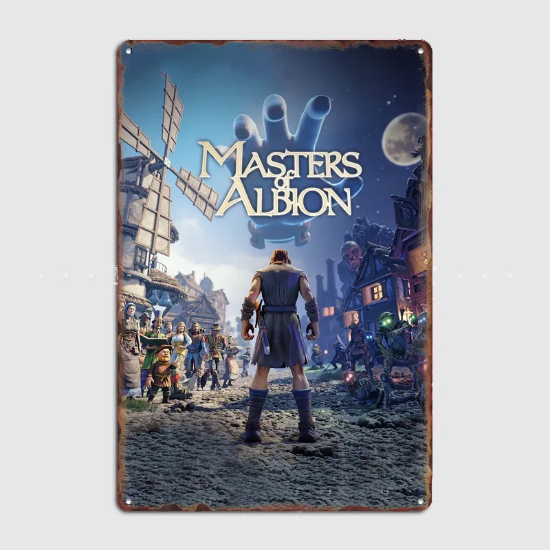 Masters of Albion Game Cover Poster Metal Sign Room Decor Wall Custom Bedroom Indoor Home Wall Decor Posters Room Decoration