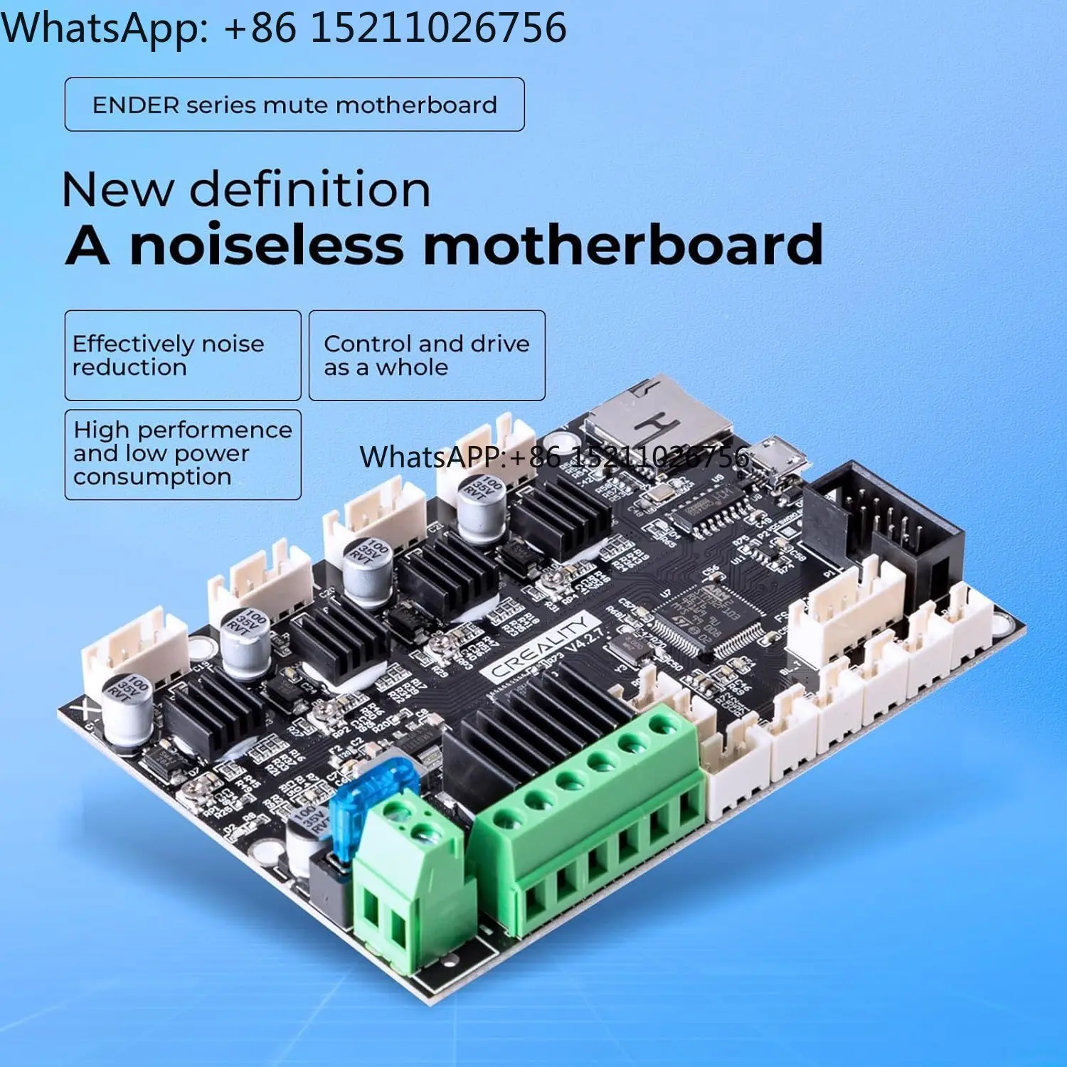 Creality Ender 3 Silent Motherboard Upgraded 32 Bit 3d Printer Silent Board Motherboard V4.2.7 With Tmc2225 Driver Marlin