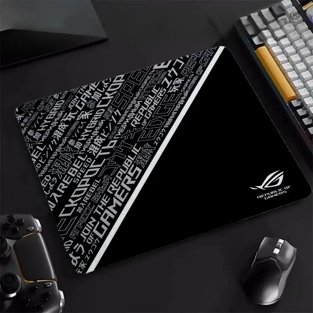 ROGaming لوحة ماوس سوداء ألعاب احترافية متناهية الصغر سطح مطاط مضاد للانزلاق ملحقات الكمبيوتر 400X450MM ماوس