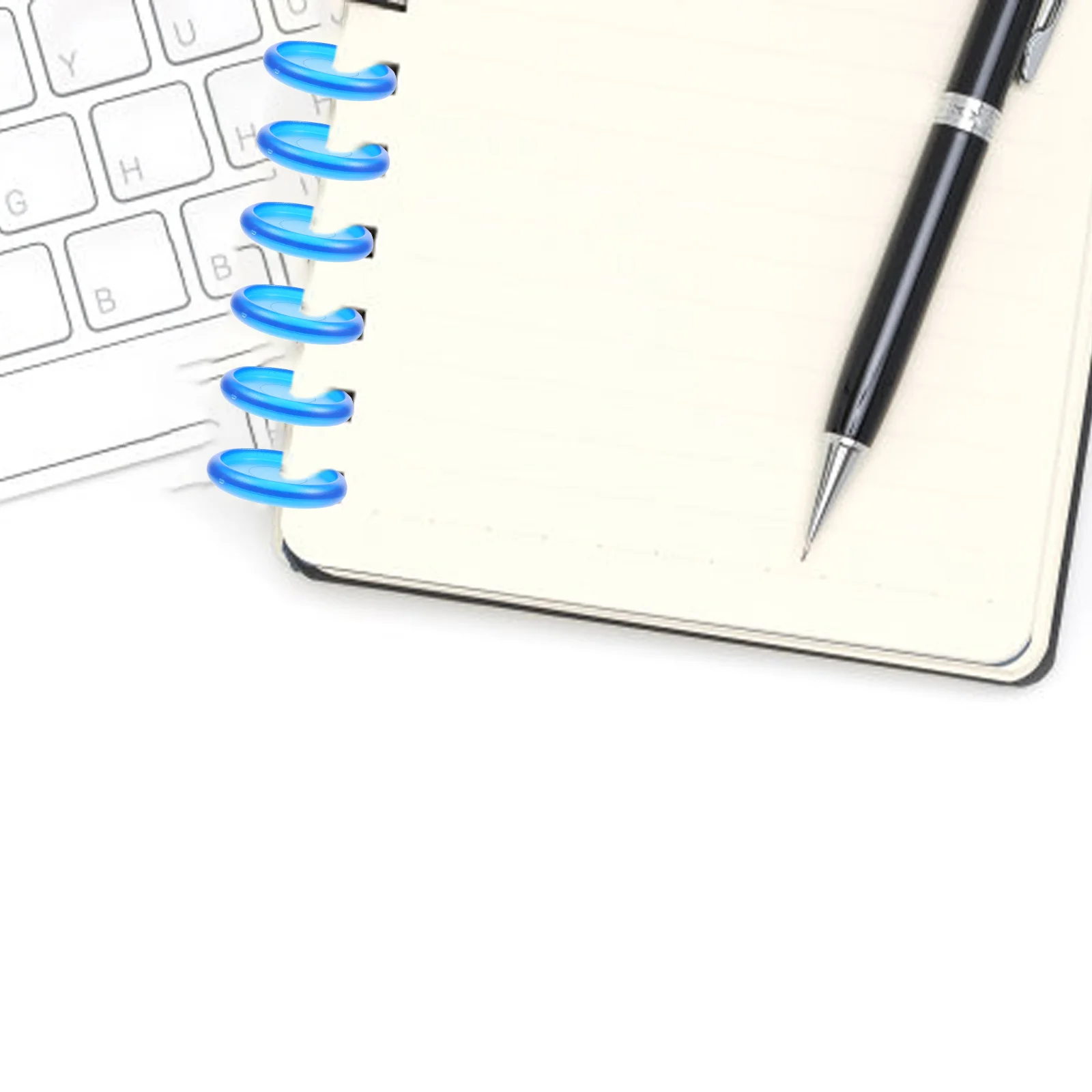 44 pçs discos de plástico redondo anéis de pasta de plástico anéis de pasta buraco de cogumelo anel de pressão de folha solta para escritório escola uso doméstico