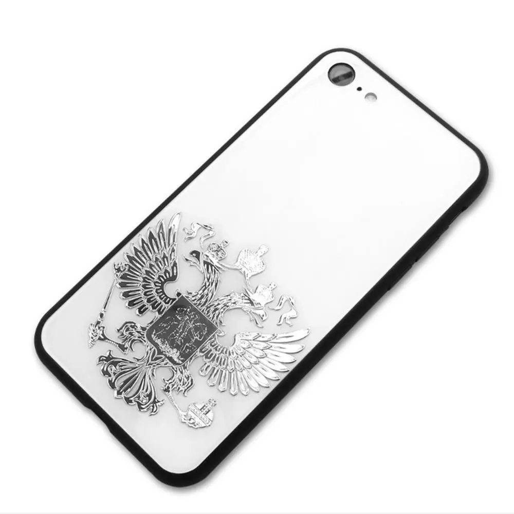 New Auto Decals Laptop Sticker Coat of Arms of Russia Car Stickers  Federation Eagle Emblem Nickel Metal