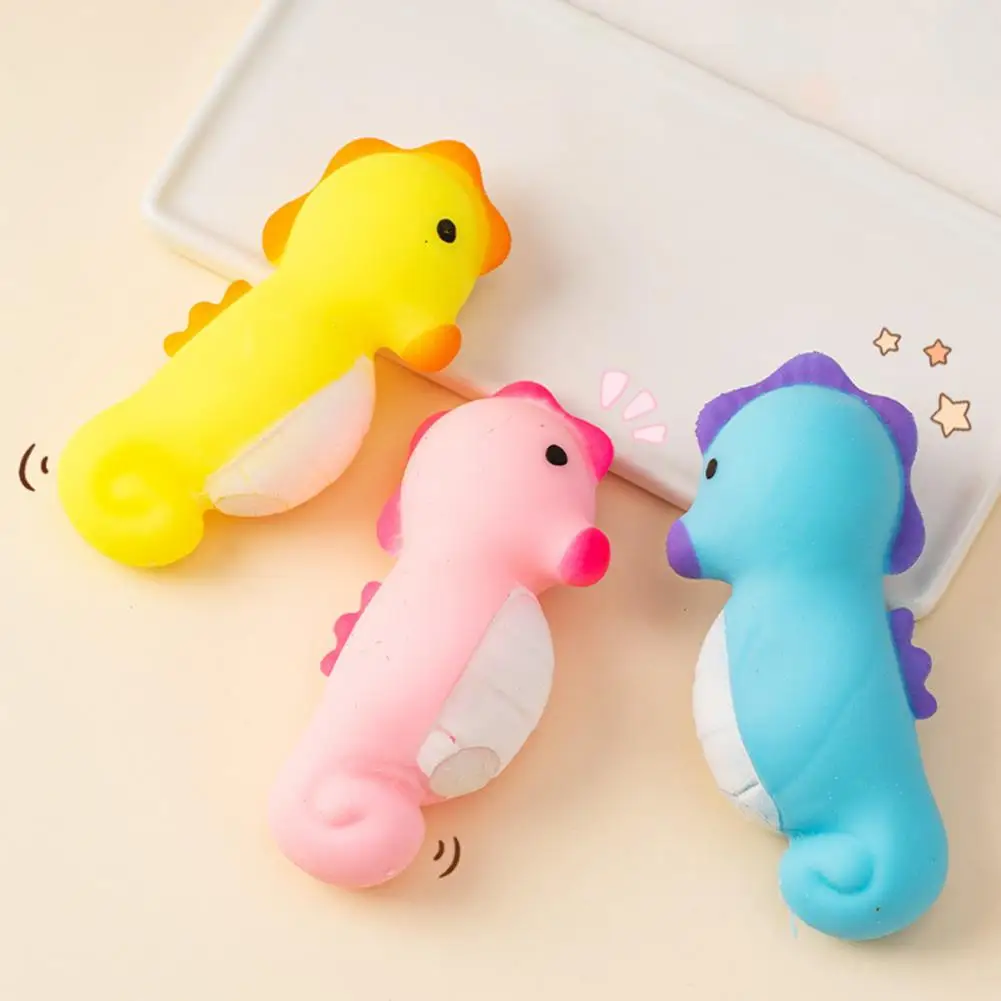 Squeeze Toy Anti-stress Toy Colorful Sea Doll Squishes Toy Fun Stress Relief Fidget for Kids Teens Quick Recovery Tpr Pinch Toy