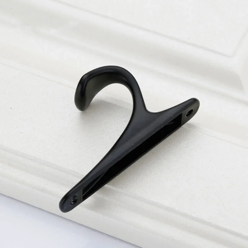 Aluminum Alloy Storage Hook Modern Wall Hanger Screw Hooks for Kitchen Bathroom Room Cloth Towel Rack Coat Hat Holder