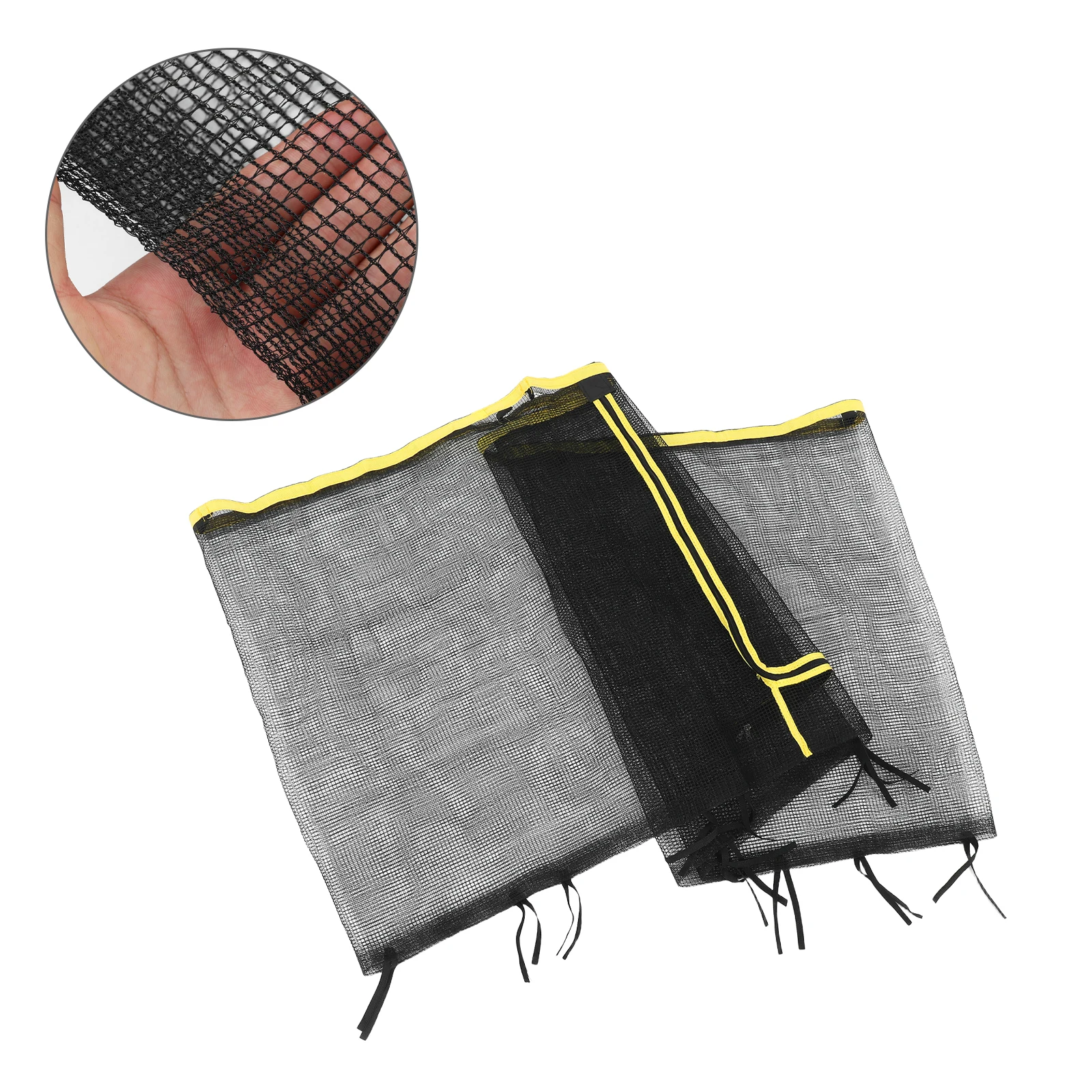 

Durable Nylon Trampoline Safety Net Replacement Breathable Protective Enclosure For Round Frame 6 Pole Jumping Beds Zipper