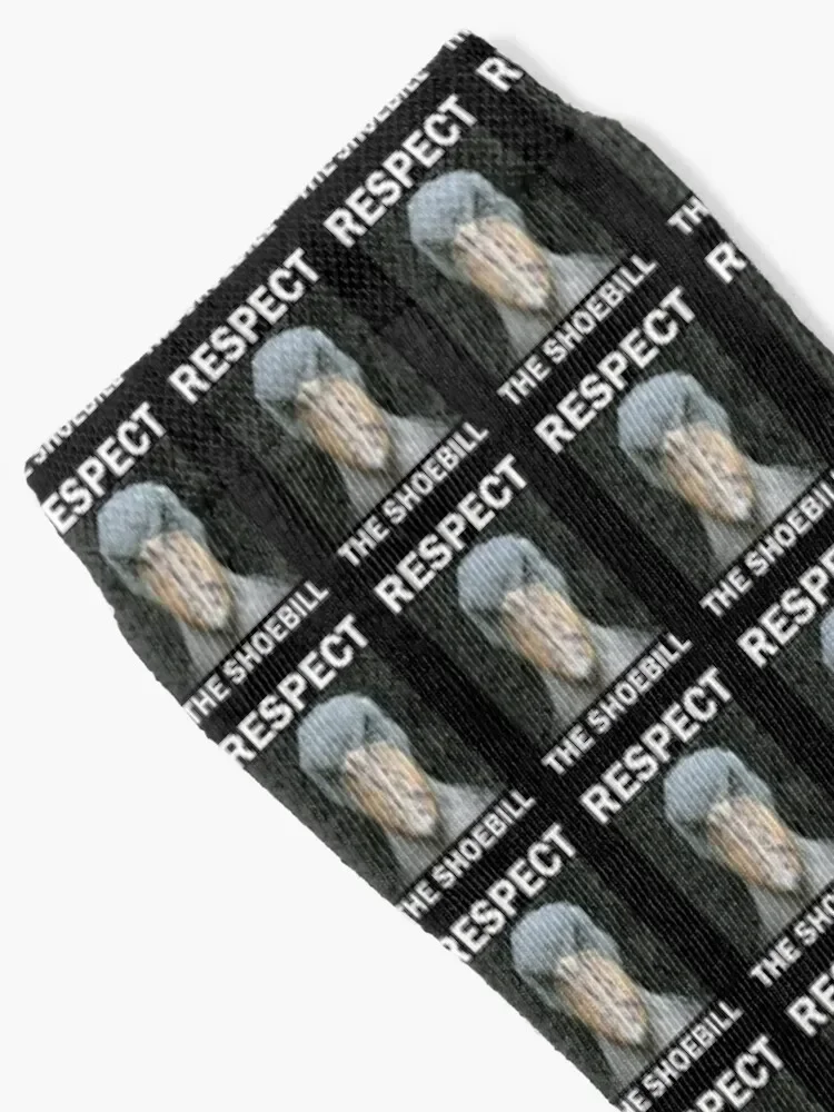 Respect The Shoebill Costume Vintage Novelty Gift Design Socks Argentina Rugby Socks For Men Women's