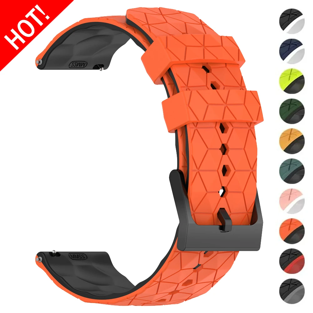 실리콘 스트랩 삼성 갤럭시 워치 7, 6, 5/4, 44, 40mm, 6, 4 클래식 기어 S3, 화웨이 GT4 3Pro 용 범용 밴드 팔찌, 20mm, 22mm