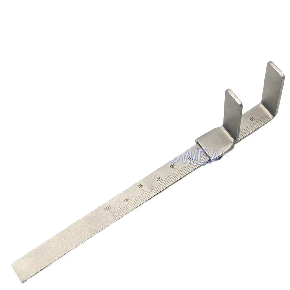 Lab Vertical Distance Caliper Measuring Ruler Orthodontics Teeth Gauge High Accuracy Tool
