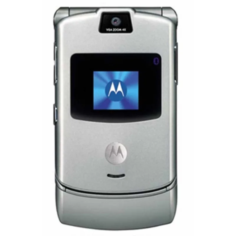 Motorola V3 GSM2G non-smart phone flip phone mobile elderly phone elderly flip phone spare button phone