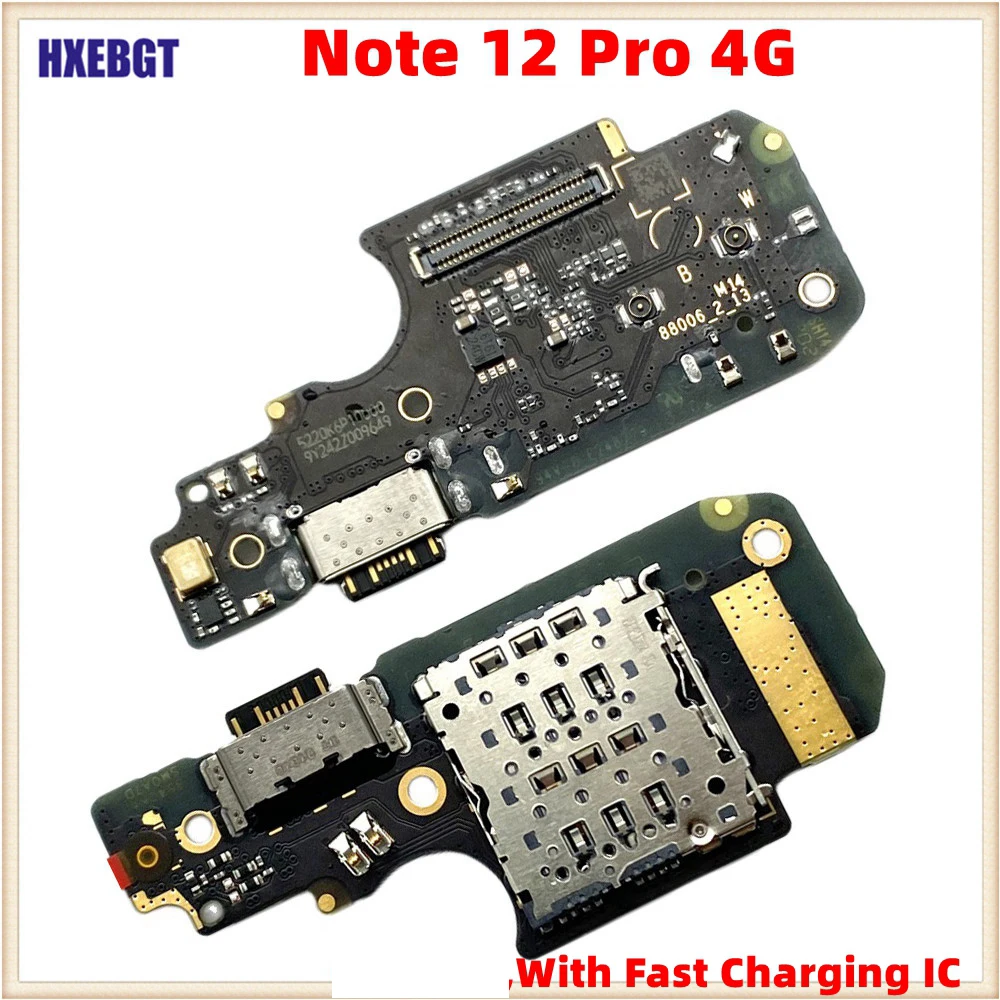 

For Xiaomi Redmi Note 12 Pro 4G ‎2209116AG, 2209116AG USB Charging Port Flex Cable With Fast Charging IC Board Parts