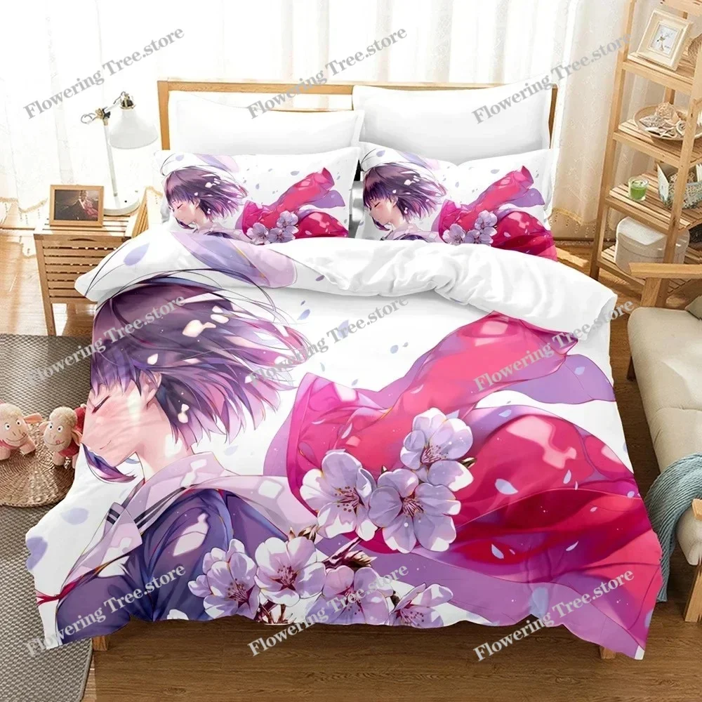 

Anime Saekano Megumi Eriri Bedding Set Boys Girls Twin Queen Size Duvet Cover Pillowcase Bed Kids Adult Home Textileextile