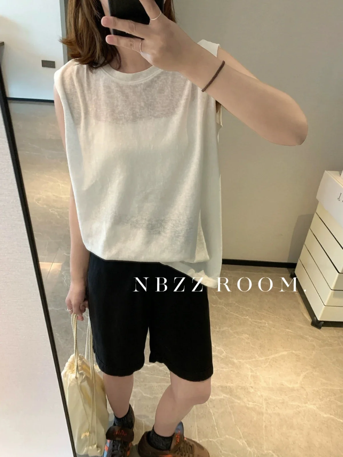 LangMao 2025 Zomer Comfortabel Ademend Hennep Katoen Tank Top Lichtgewicht Mouwloos T-shirt Dames Losse Casual Tops