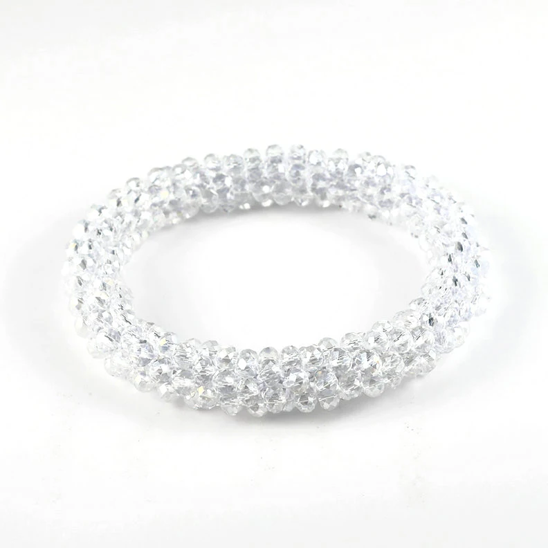 Boho Elastische Armbänder für Frauen, Vintage Stretch Bohemian Femme Haar-Accessoire, Kristallglasperlen-Armbänder, Party-Schmuck, Geschenk – Detail 20