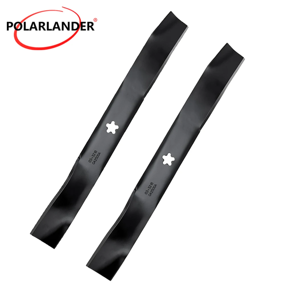 1. 134149 Mulching Mower Blades 2Pcs High Lift Increase Bagging Capacity For Overgrown Grass Fit 5‑Point Star Spindle 42