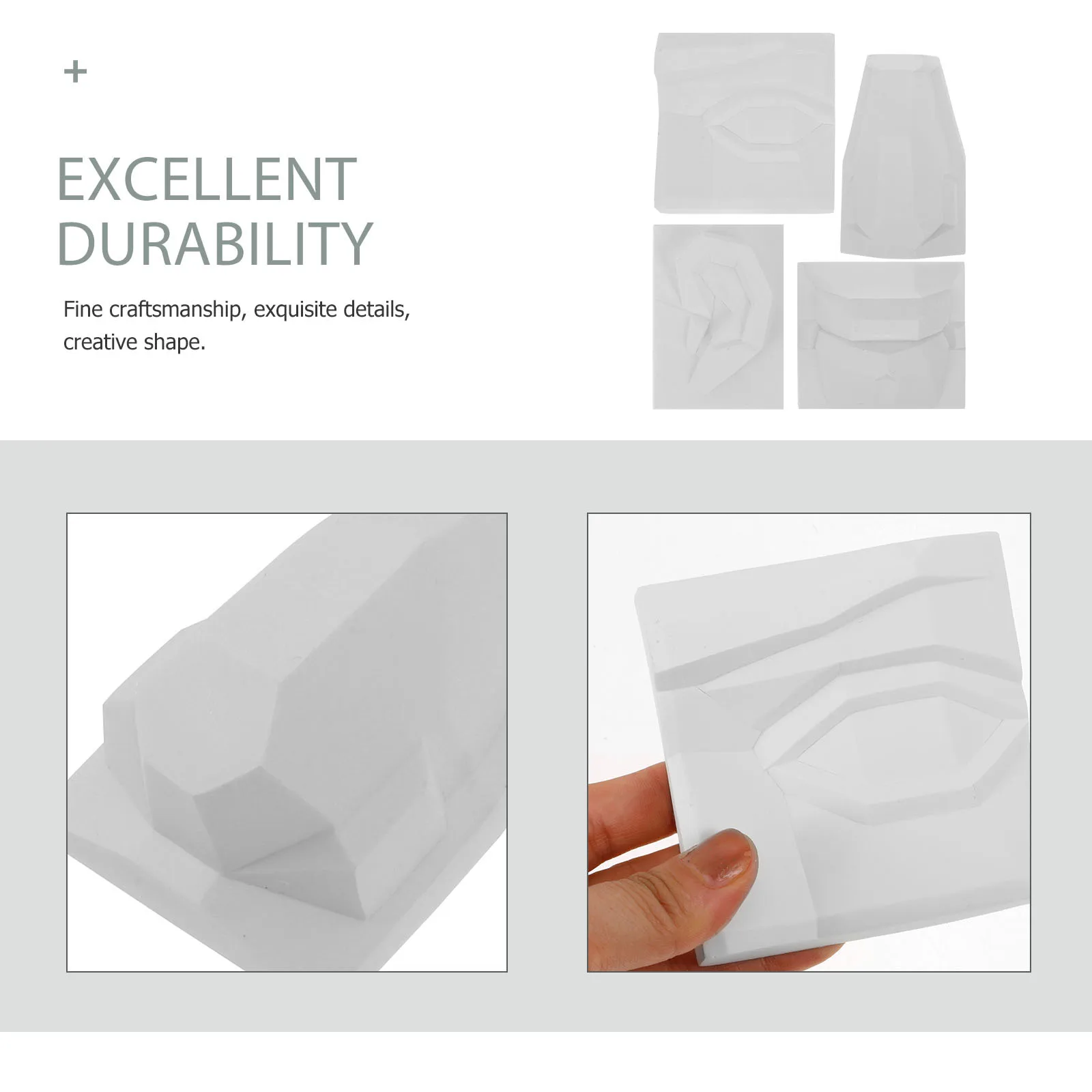 

1Set Gypsum Facial Features Sculpture Sketch Practice Statue Teaching Aid for Art Training and Drawing Study Drawing Model