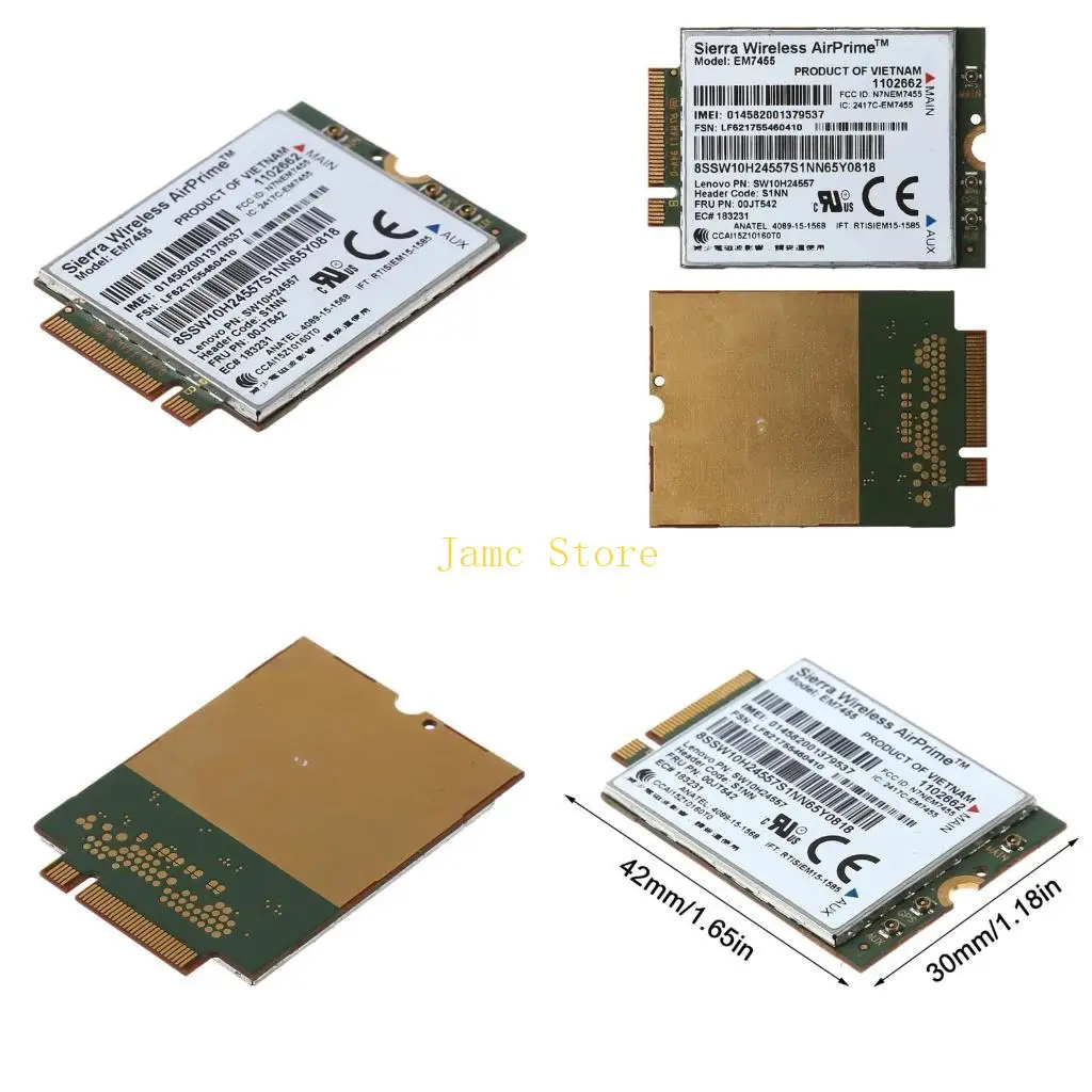 

LX0B EM7455 Card FRU:S1NN 00JT542 00JT547 for X260 T460 T460p T460s L460 L560