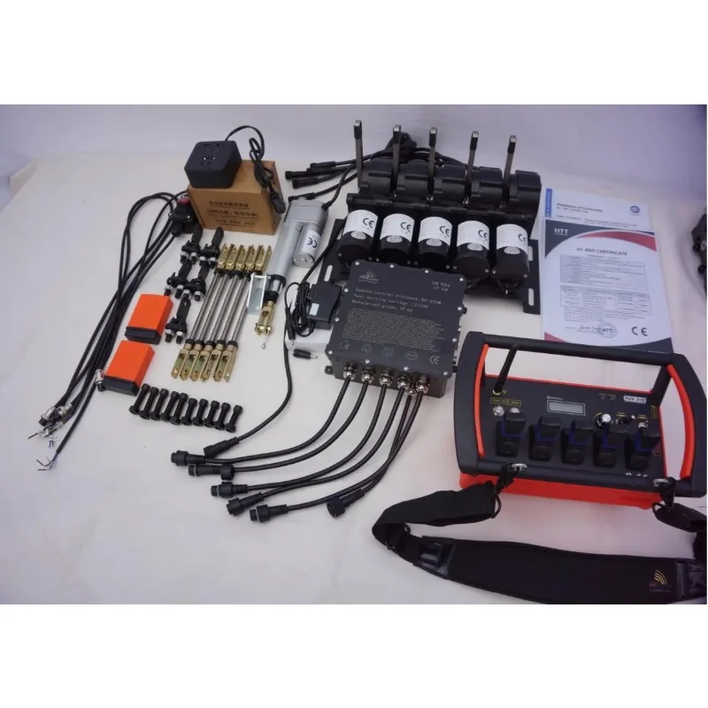 

Wireless Remote Control Crane Truck Manipulator, Boom Lifts, Skid Steer Loaders Kit, 5 Joystick