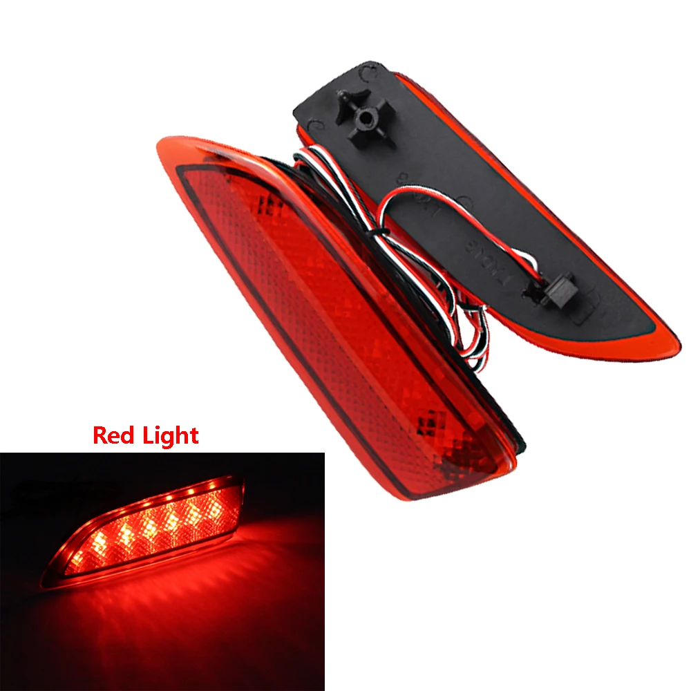 2Pcs FOR 2011-15 Lexus CT 200h CT200h For 2011-2013 Toyota Corolla Smoke Lens LED Rear Bumper Reflector LED Brake Tail Lights