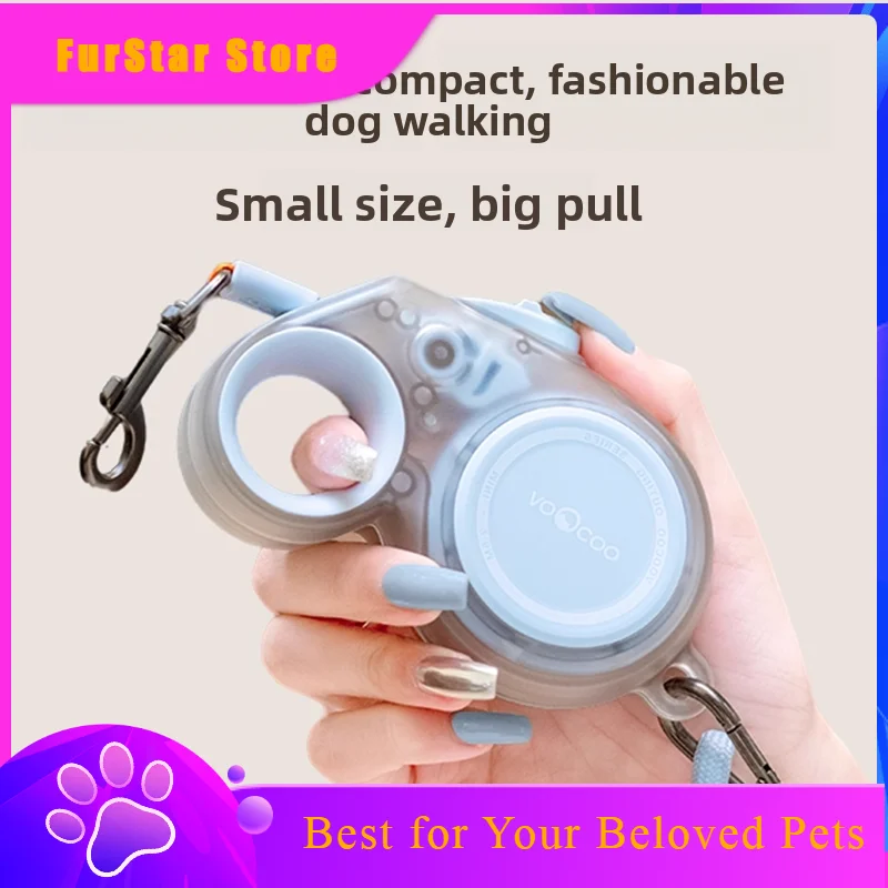 FurStarAutomatic Retractable Pet Leash Explosion-proof Punch Small Dog Leash Poodle Yorkshire Terrier Puppy Accessoires Cat Lead