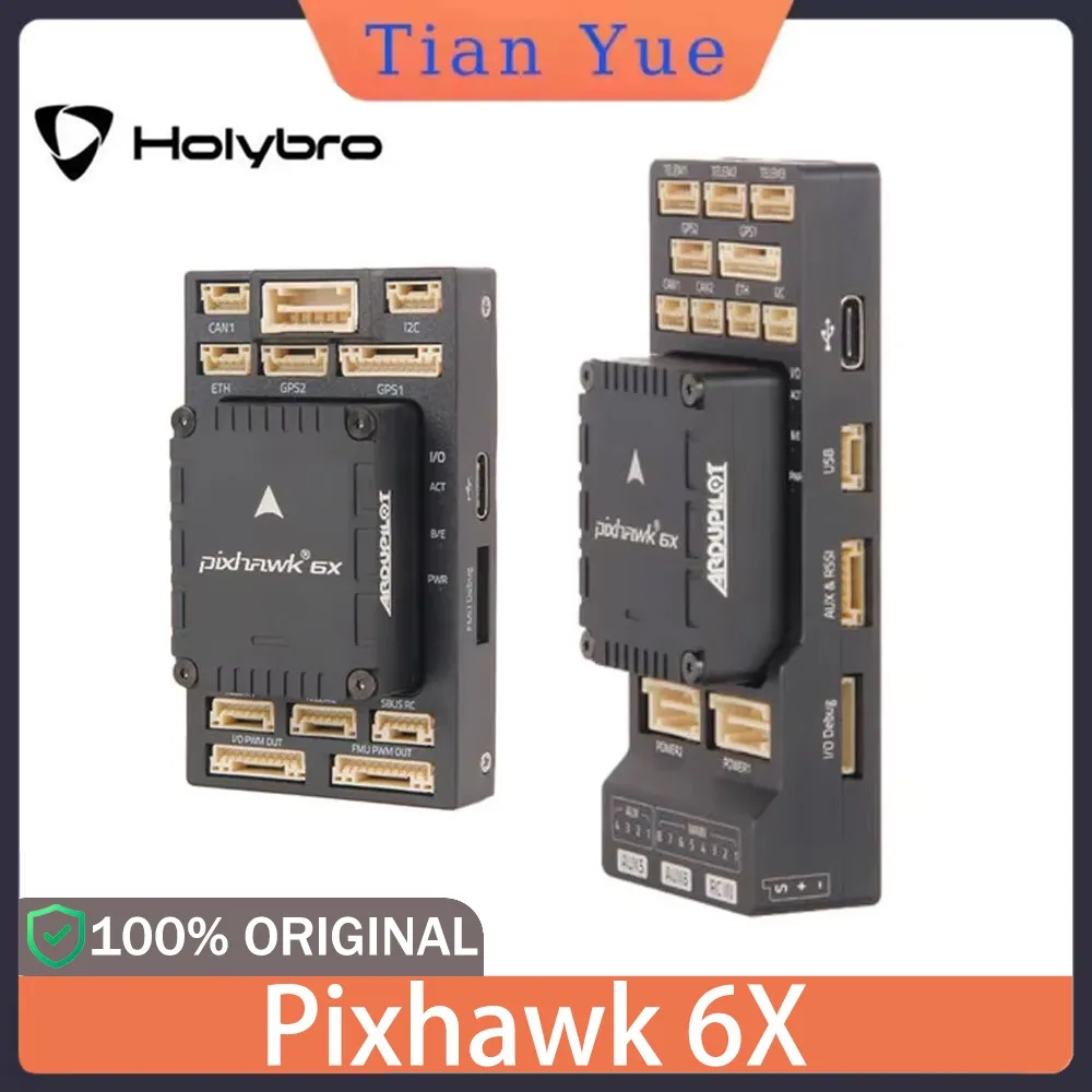 

HolyBro Pixhawk 6X Flight Controller Standard/Mini Set with M9N/M10 GPS, High Precision for RC Multirotor and Airplanes