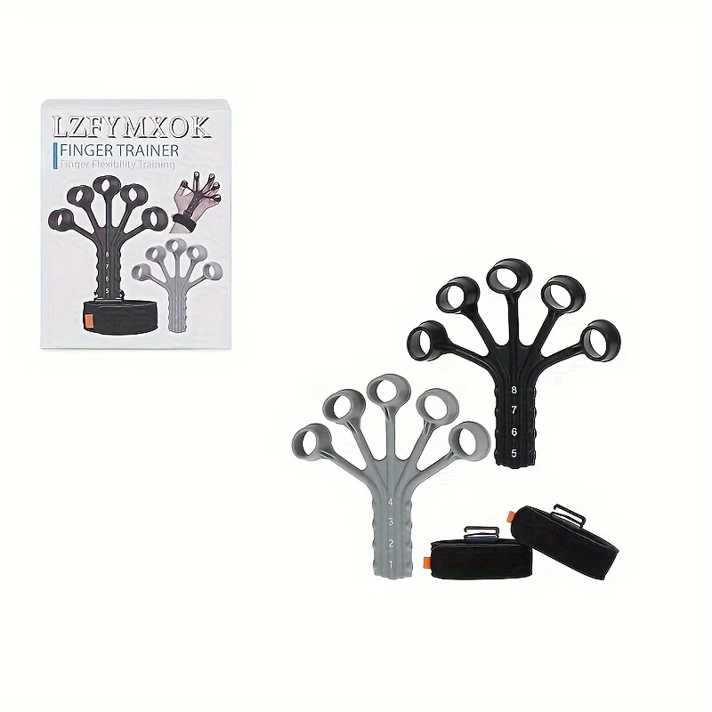 1피스 실리콘 핑거 클램프 - 유연성 향상을 위한 휴대용 손 및 팔뚝 근육 훈련 장치