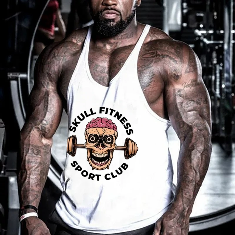

Новая майка для бодибилдинга, мужская хлопковая жилетка без рукавов, подходит для тренажерных залов, спортивных тренировок, фитнес-тренировок, майка