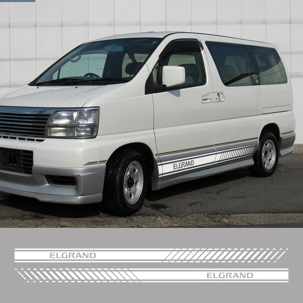 Car Door Side Stickers For Nissan Elgrand E50 E51 E52 Camper Van Graphics Stripes Auto Tuning Accessories Vinyl Decor Decals