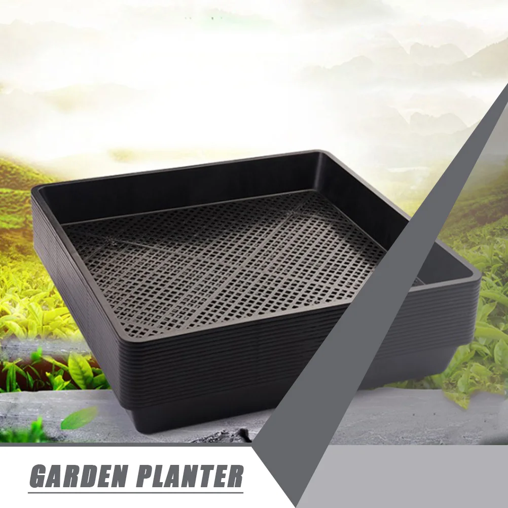 

5 Pcs Seedling Tray Plant Growing Starter Lightweight Durable Black Containers Ideal Cell Size Balcony Gardening Cucumbers