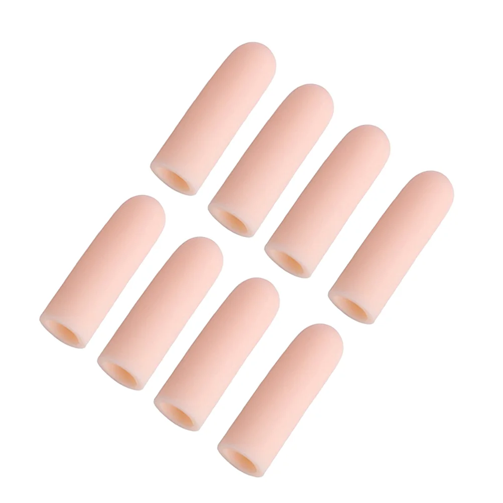 

8 Pcs Finger Cots Sleeves Hood Protective Cover Joints Protector Toe Caps Household