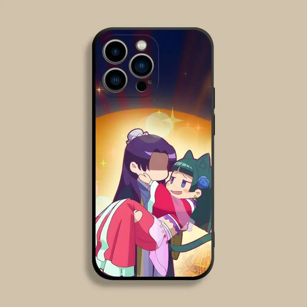 حافظة هاتف Maomao A-Apothecary D-Diaries لهاتف iPhone 17,16,15,14,13,12,Pro,Max,Plus,E,SE4,Air,غطاء ناعم أسود صغير