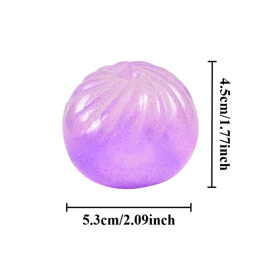 Blind box gold hidden version baozi wet and slippery rare baozi sensory steamer soft dough ball random color decompression - view 5