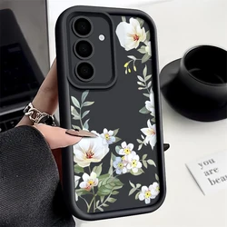 Flowers Case For Samsung Galaxy S25 S23 S24 S22 Ultra S21 Plus S20 FE A56 A55 A54 A53 A52 A35 A36 A34 A14 A15 A16 5G Soft Cover