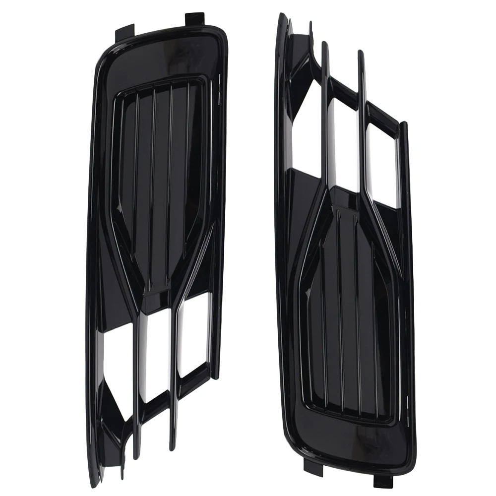 

Plastic Black Trim Lower Bumper Fog Light Covers Fit for Audi A6 C7 Sedan 2016-2018 Lower Bumper Fog Light Covers
