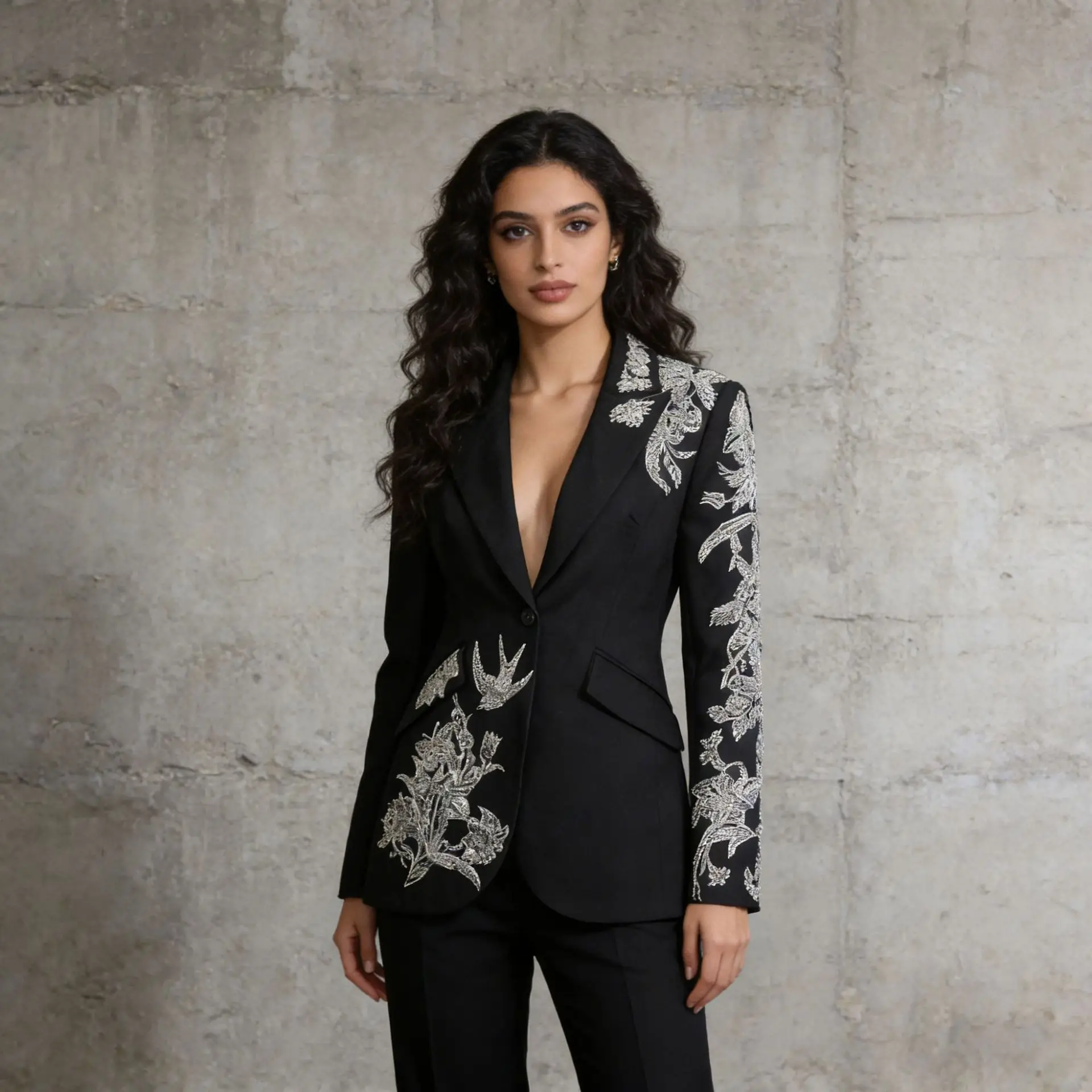 ZAMOR HIGH STREET Women's Old Money Style One-Button Sequin Blazer 2026 Spring Autumn New Fashion Slim Fit Suit Jacket
