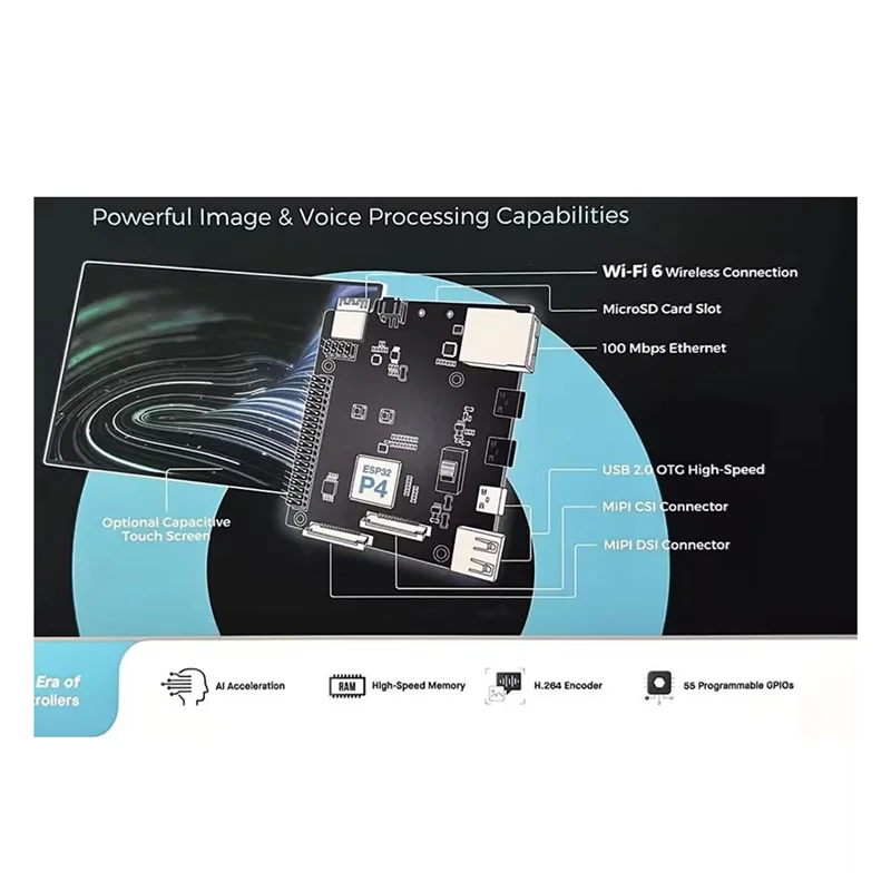 ESP32-P4-Function-EV-Board 7 Polegada Tela LCD 1024X 600 Para Casa Inteligente Placa de Desenvolvimento de Internet das Coisas