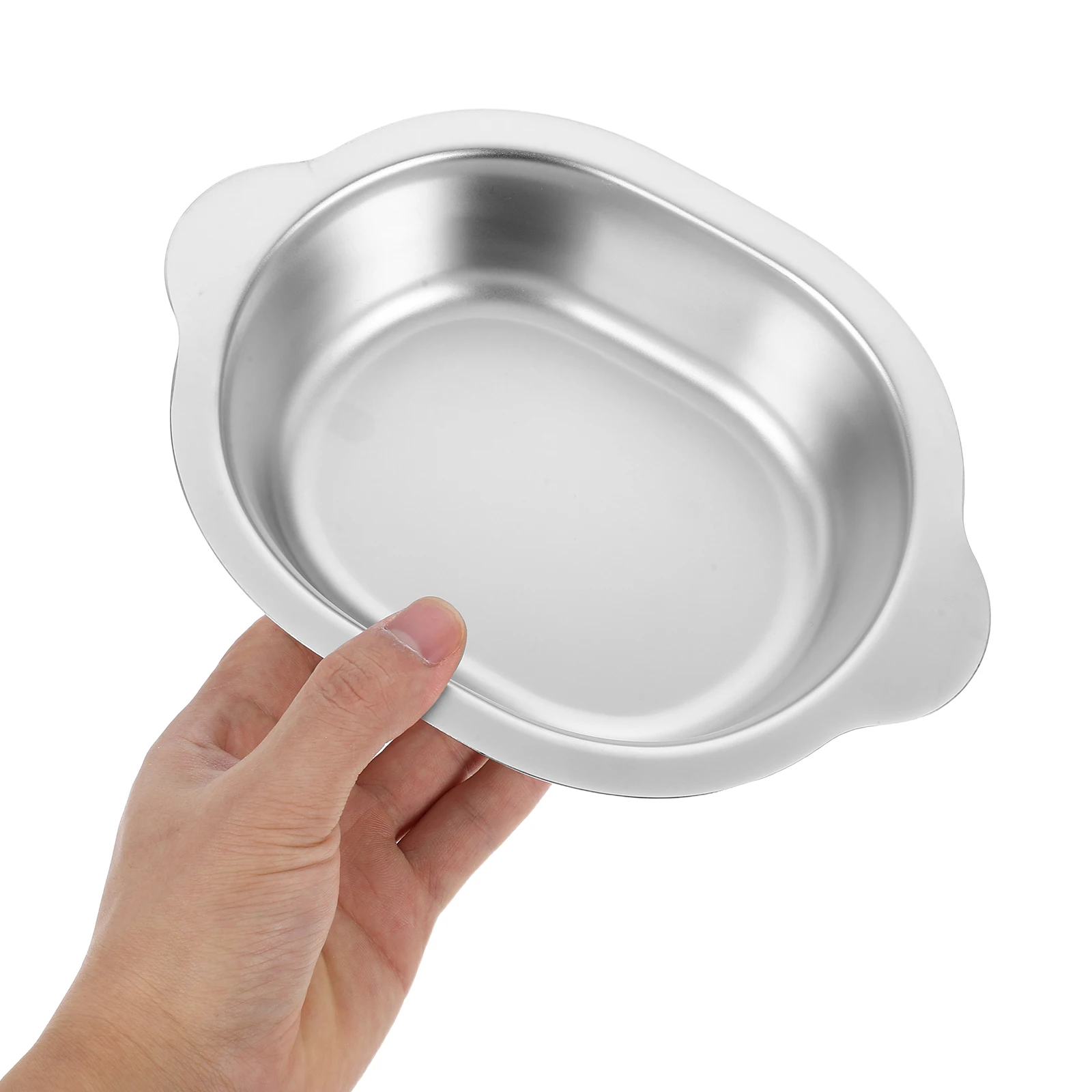 

Stainless Steel Seasoning Bowl Large Capacity Double Handles Korean Style Salad Snack Bowl Metal Mixing Bowls