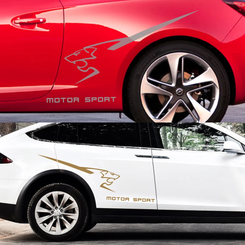 

Car Side Vinyl Decals For Peugeot 206 207 208 306 307 308 2008 3008 5008 RCZ MOTOR SPORT Fender Auto Tuning Decal Sticker