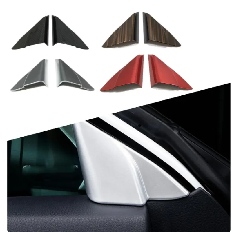 

For Toyota Camry 70 XV70 2018-2023 ABS Plastic Carbon Fiber Car Front Door Window Inner Triangle A-Colum Cover Stickers Trim