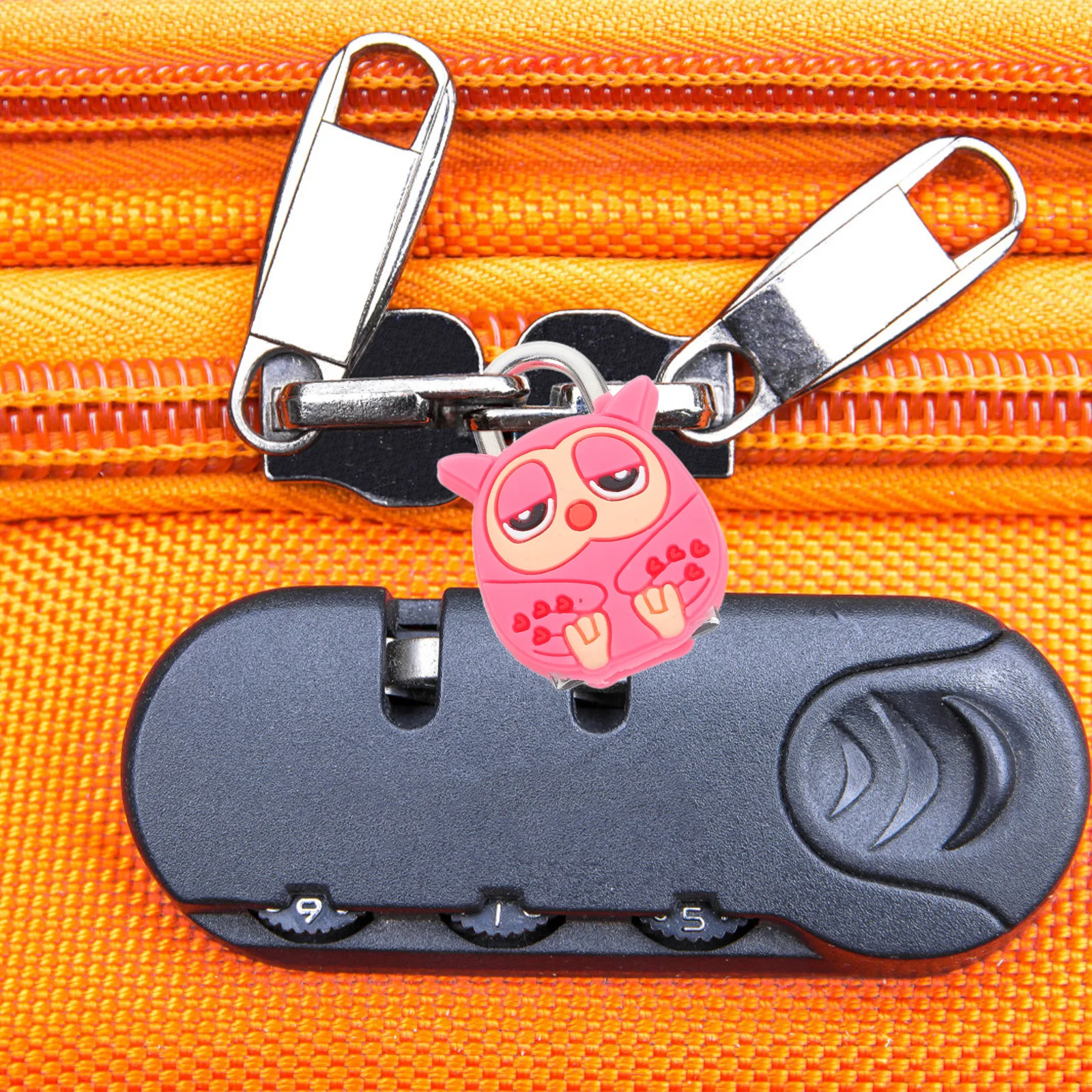 

4 Pcs Creative Padlock Decorative for Backpack Gym Locker Padlocks Cartoon Travel Suitcase