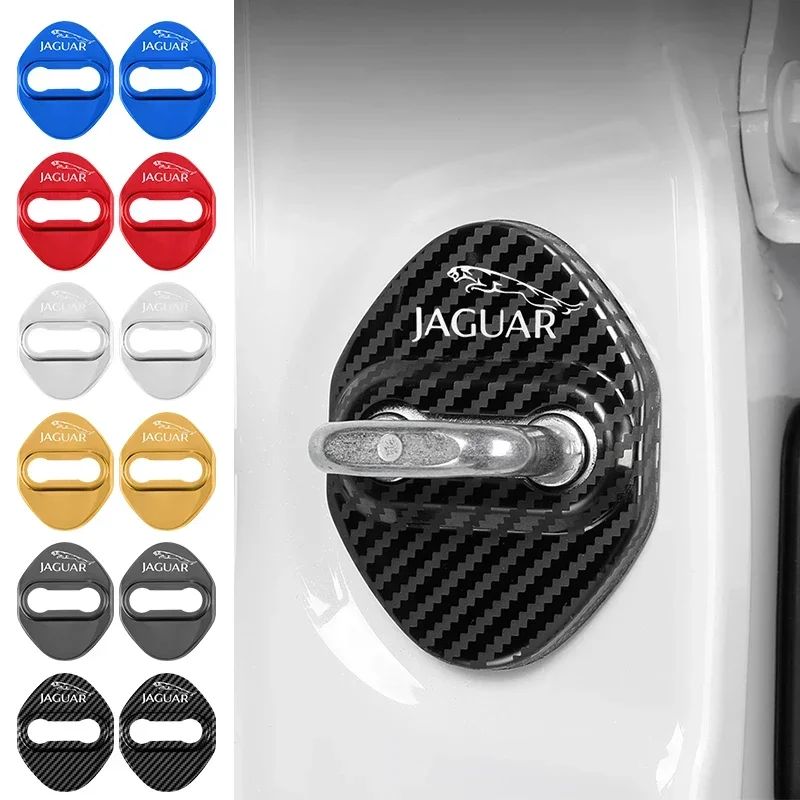 

4 шт., защитные чехлы с пряжкой для дверного замка автомобиля из цинкового сплава для Jaguar XF XJ XFR XKR S-Type F-Type F-Pace I-Pace E-Pace XJR XE